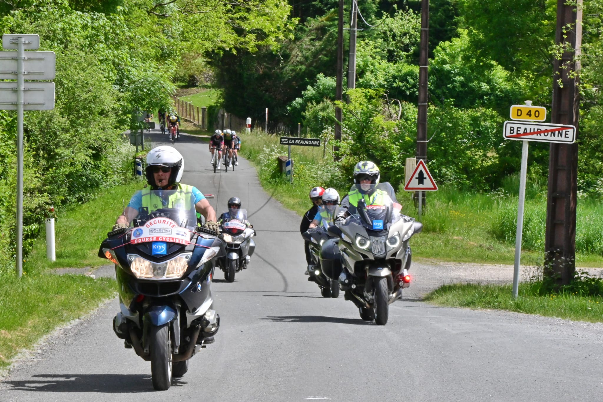 Sécurisation de course cycliste